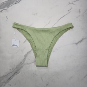 Monday Swimwear Green Cheeky Bikini Bottom